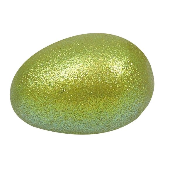 Easter Sparkling Egg Green Small 1.75"  x 2.25"  Embellished Glitter Home - Picture 1 of 4